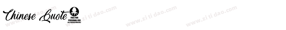 Chinese Quote字体转换